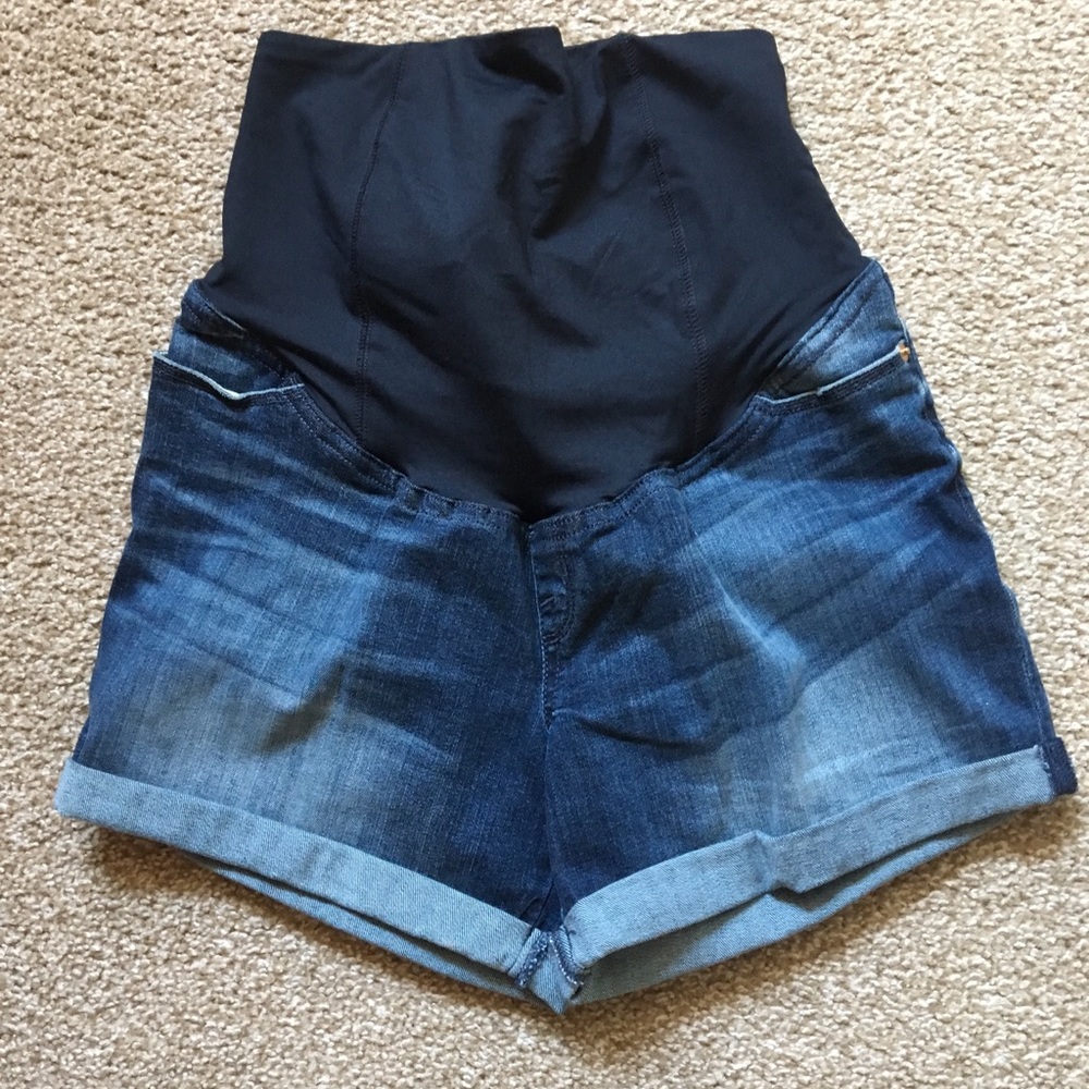 Maternity jean shorts